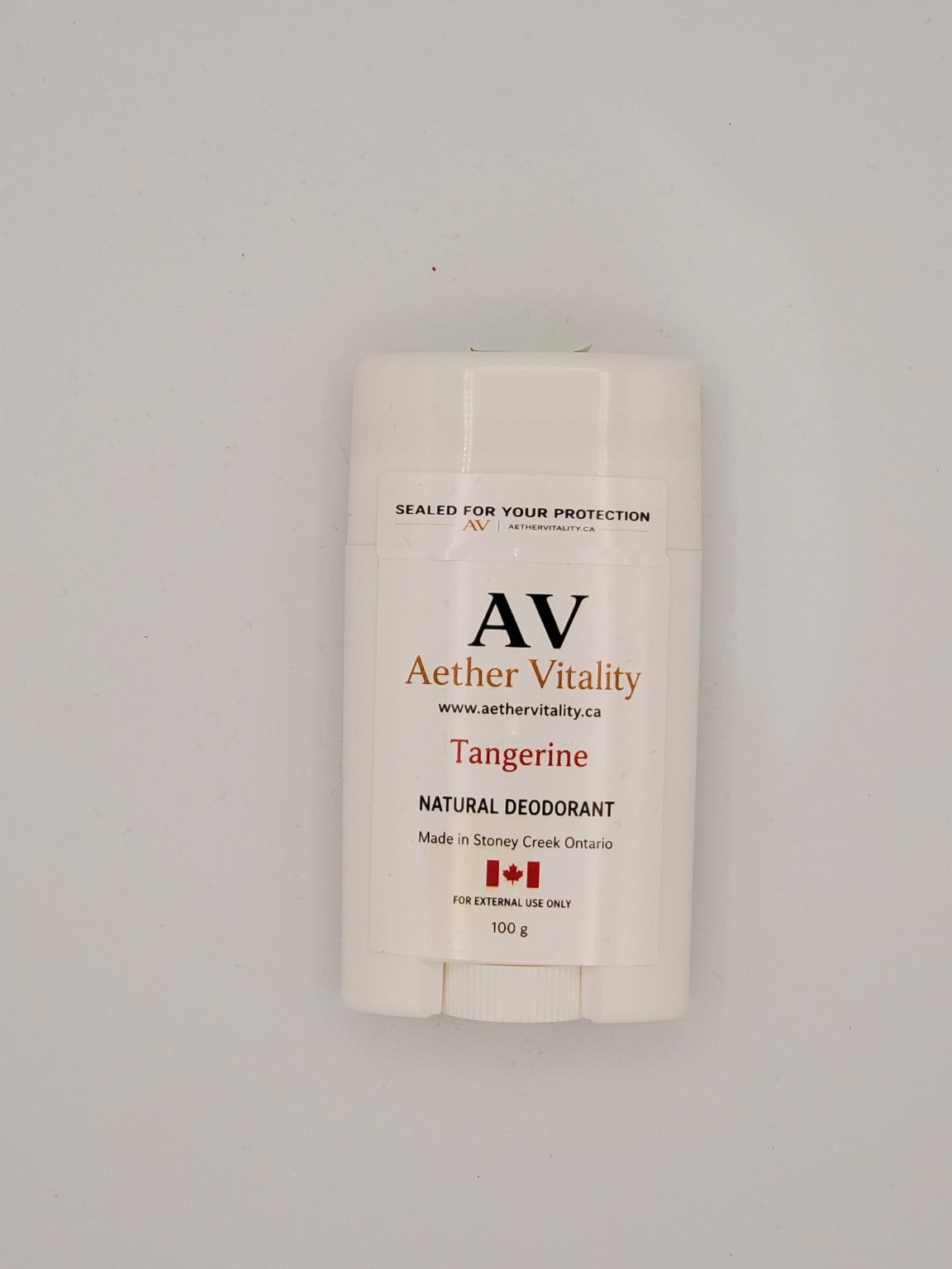 Aether Vitality Tangerine natural deodorant