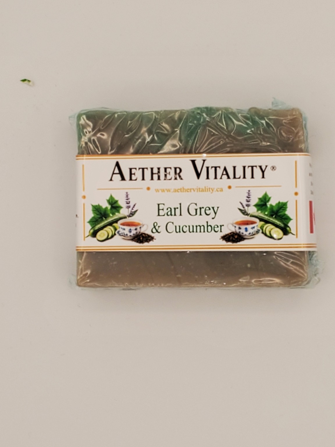 Aether Vitality Earl Grey and Cucumber artisan soap