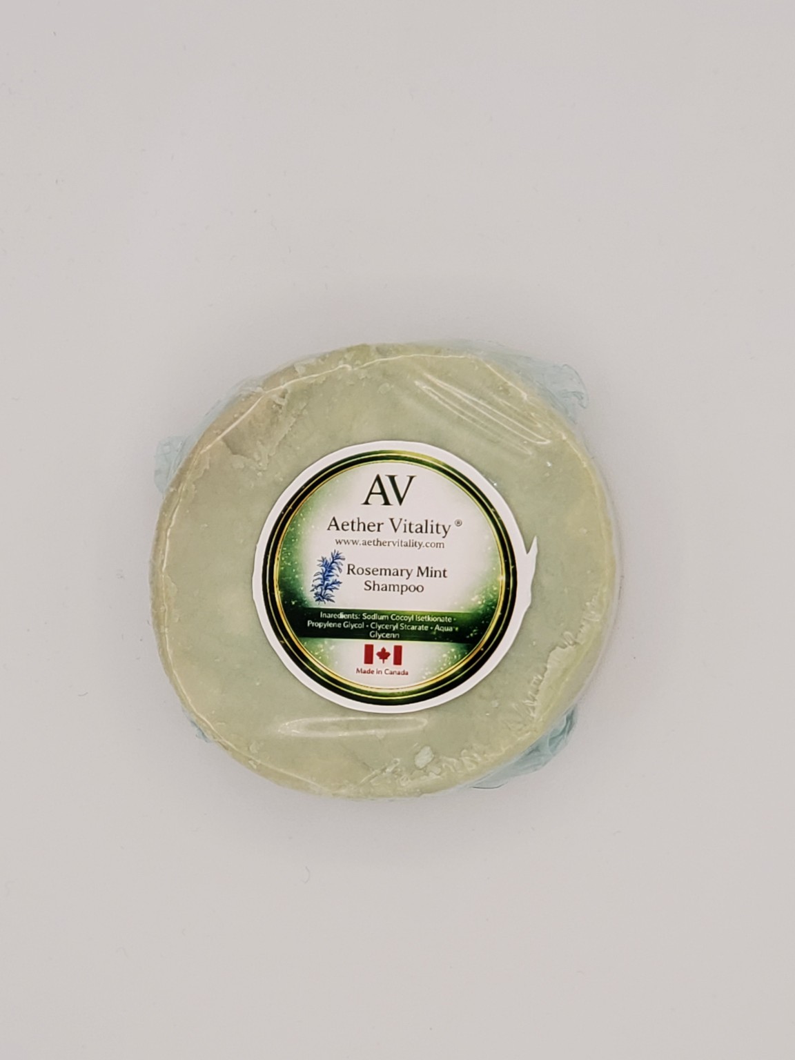 Aether Vitality Rosemary Mint shampoo bar